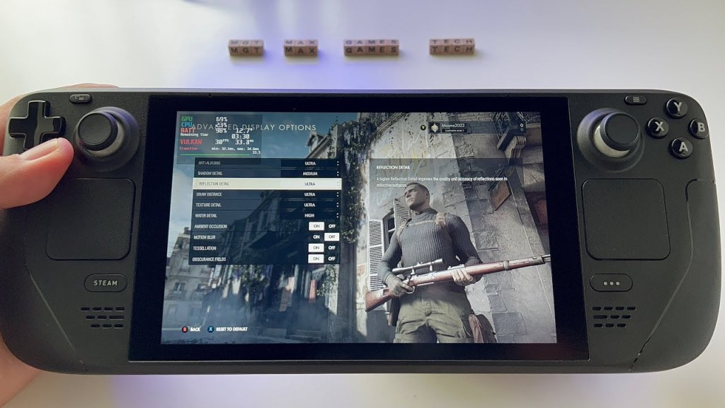 Picture of: Sniper Elite  – Steam Deck handheld gameplay